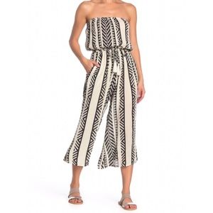 Elan Strapless Tribal Jumpsuit